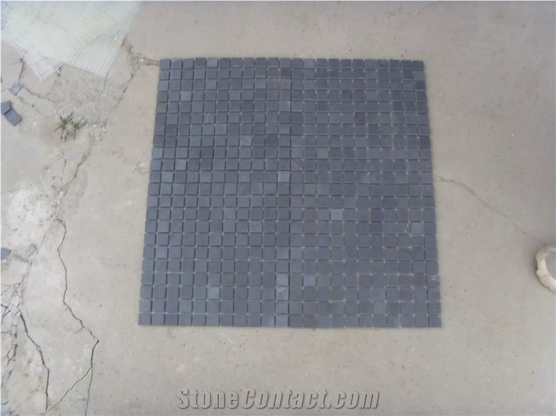 Black Quartzite Mosaic Tiles