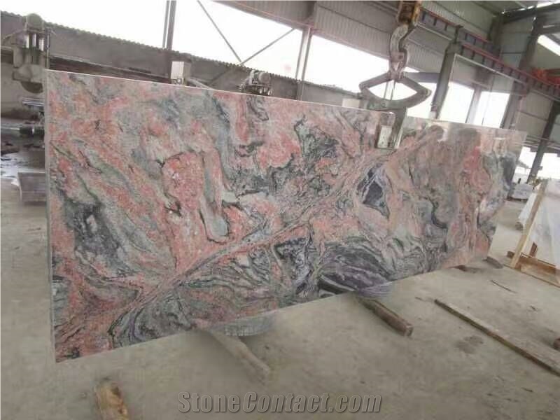 China Multi-Color Red Granite Polished Slabs Tiles