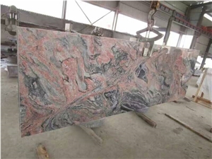 China Multi-Color Red Granite Polished Slabs Tiles