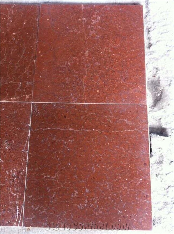 China Rojo Alicante Marble Polished Tiles & Slabs