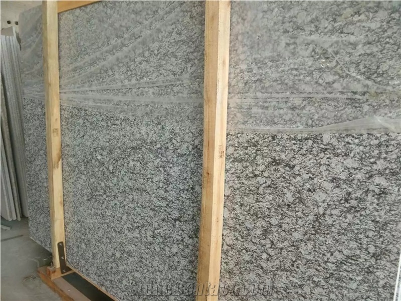 G568 Surf White Wave Granite Polished Slabs Tiles