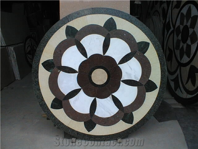 Natural Stone Marble Waterjet Medallions Patterns
