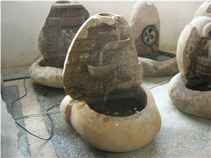 Natural Stone Water Features Scultured Fountains