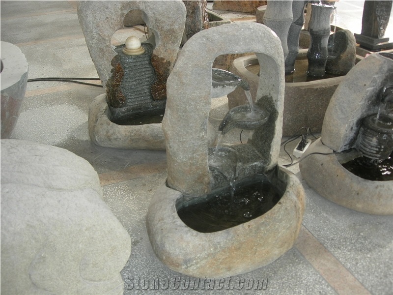 Natural Stone Water Features Scultured Fountains