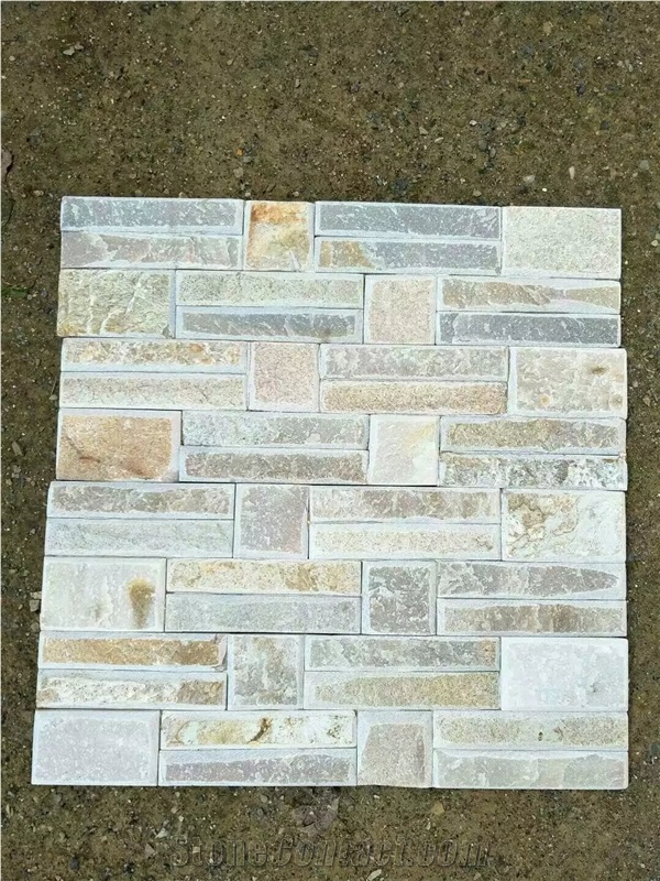 Quartzite Wall Stone Veneer Feature Wall