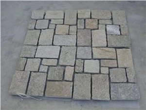 White and Red Quartzite Cube Stone & Pavers, Floor Covering, Courtyard Road Pavers, Driveway Paving Stone