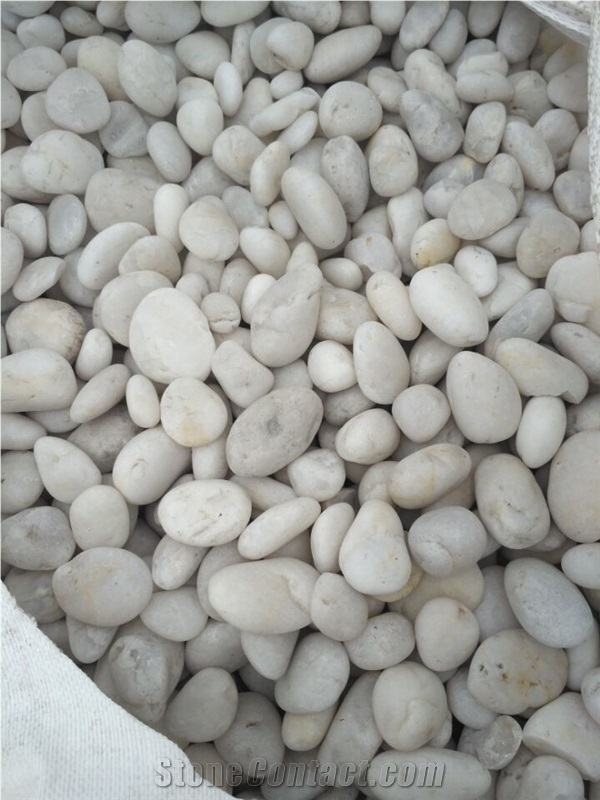 White Pebble Stone River Stone Polished Pebbles