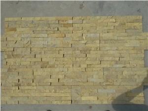 Yellow Limestone Wall Stone Veneer, Yellow Limestone Cultured Stone