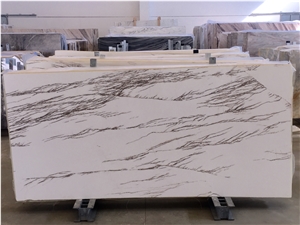 White Spider Marble Tiles & Slabs, Polished Marble Floor Covering Tiles, Walling Tiles