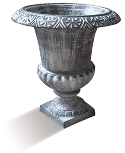 Grey Marble Hand Carved Planter