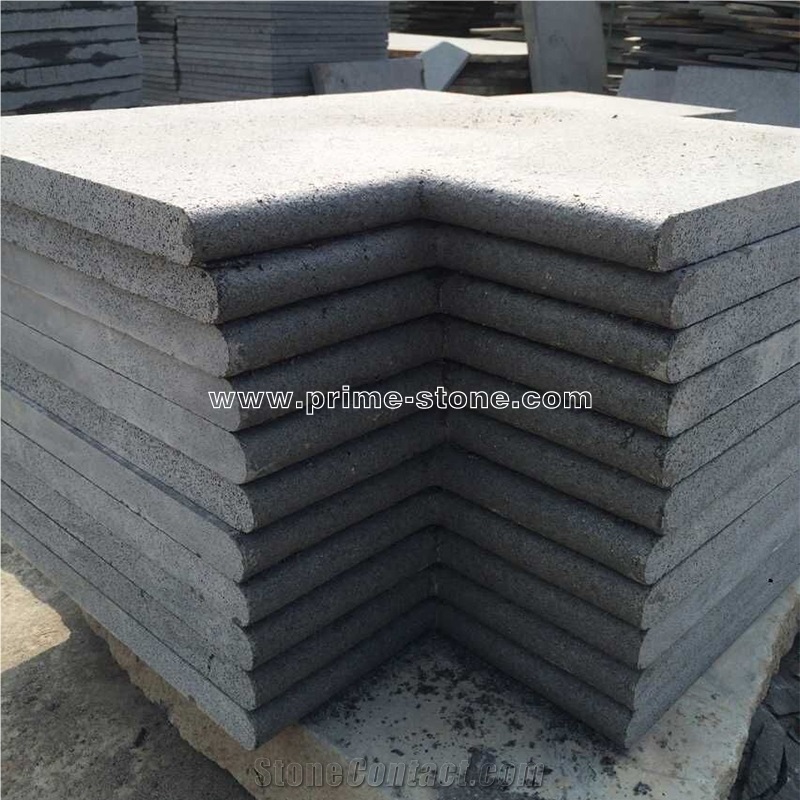 Zhangpu Black Basalt/ Basalt with Holes/ Maping/ Tiles/ Walling/ Flooring/ Pool Coping/ Zhangpu Basalt