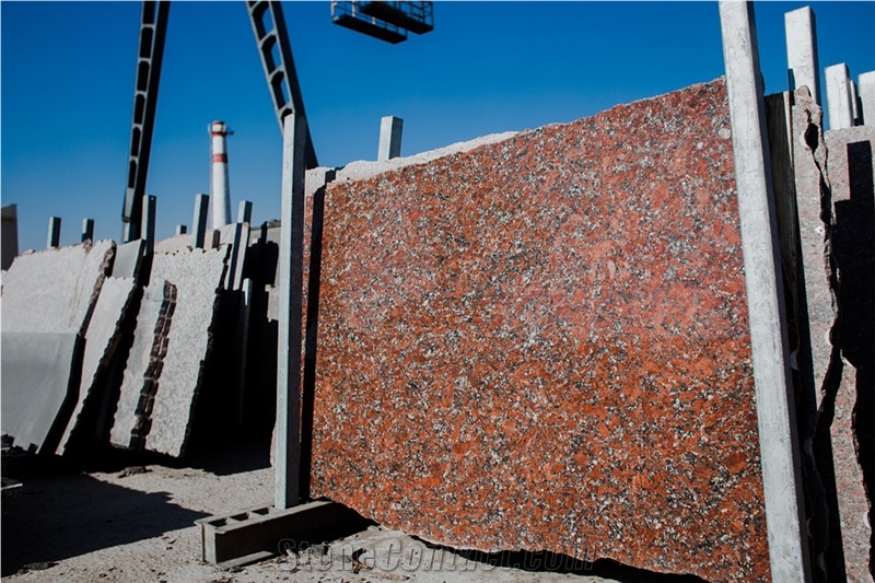 Karelia Red Granite Slabs