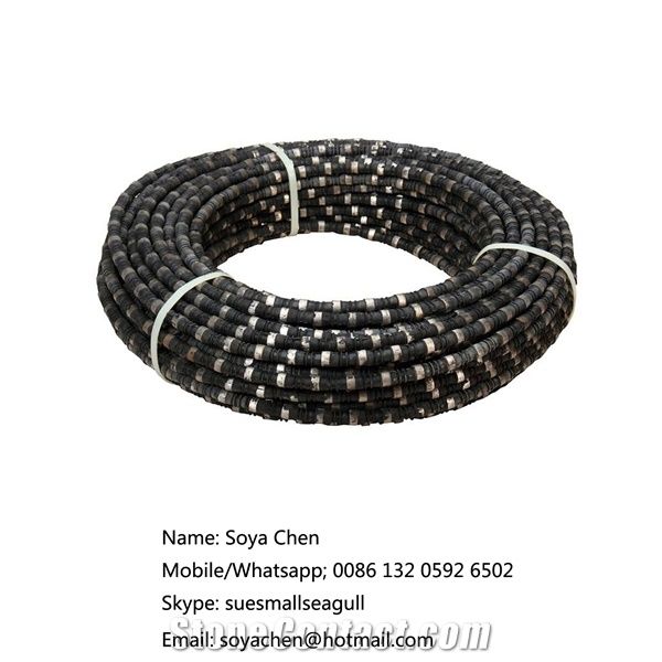 Vacuum Brazed Diamond Wire Saw and Beads for Stone Cutting
