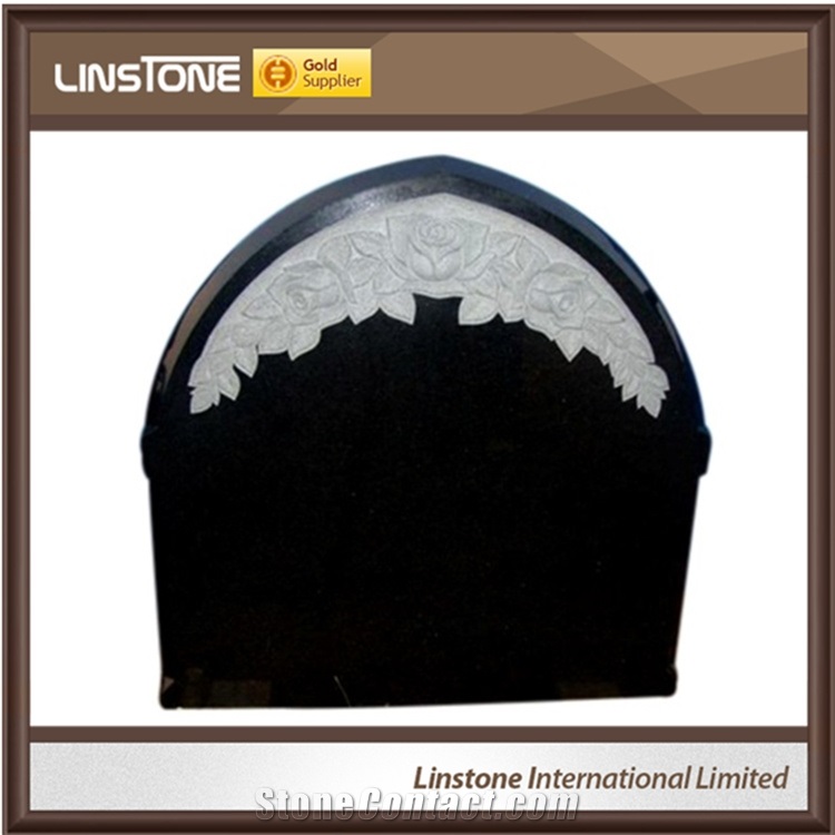 Absolute Black Granite Headstones for Tombstone