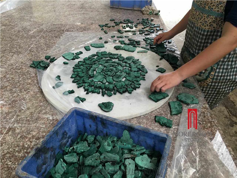 Green Malachite Price Semiprecious Stone Slabs for Sale