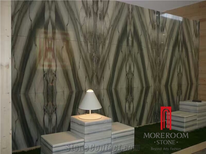 Grey Vein Marble Polished Decorative Wall Panel Marble Slab