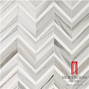 White Marble Mosaic Tiles Marble Mosaic Design for Wall Decoration Interior Mosaic Design