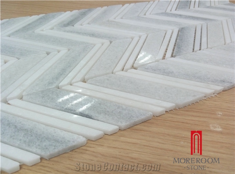 White Marble Mosaic Tiles Marble Mosaic Design for Wall Decoration Interior Mosaic Design