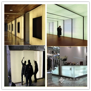 Techno Glass/ Jade Translucent Glass for Wall Cladding