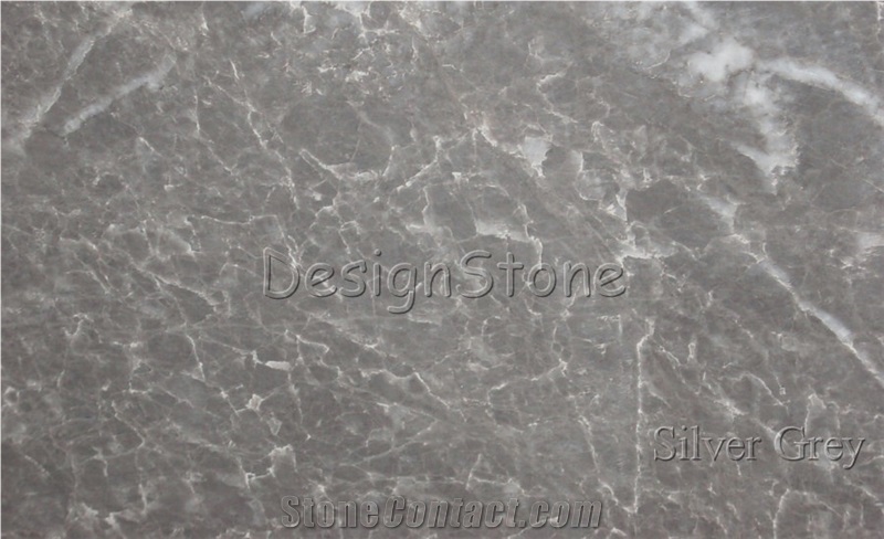 Silver Grey Marble Tiles & Slabs, Polished Marble Floor Covering Tiles, Waling Tiles