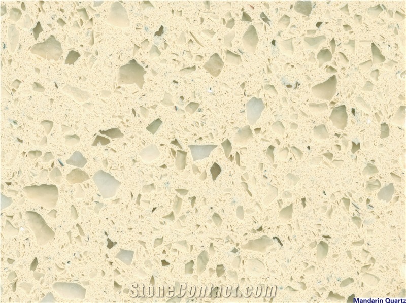 Artificial Quartz Stone Beige Slabs & Tiles, Guangdong China Beige, High Strength & Compression Ratio