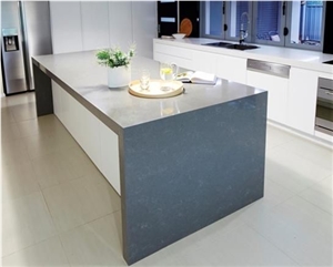 Blue Color Limestone Like Quartz Table Top Countertop Surfaces for Residential Homes in Premium Quality Manufacturered from China