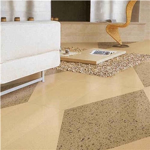 Canvas Solid Series 2003 Engineered Quartz Stone Slab and Tiles for Interior Applicatio and Floors in 2cm and 3cm Thickness, Oem Servces Available