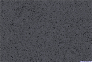 Dark Grey Engineered Quartz Stone Surfaces Kitchen Countertops Customized Sizes and Edge Profile Thickness 1.5cm 2cm 2.5cm 3cm from Guangdong