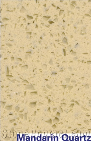 Engineered Quartz Stone Slabs & Tiles, Yellow Beige Quartz Color