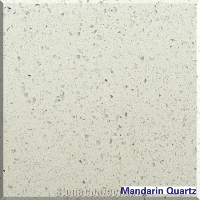 White Crystal Stellar High Quality Quartz Countertops and Kitchen in Cheap Prices from Guangdong China