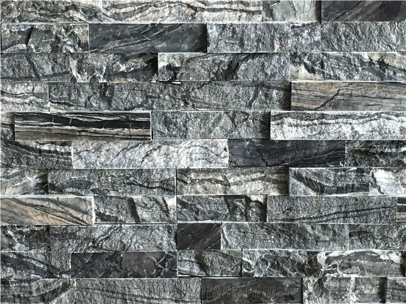 Black Natural Marble Cultured Stone,Wall Cladding Stone, Marble Wall Cladding