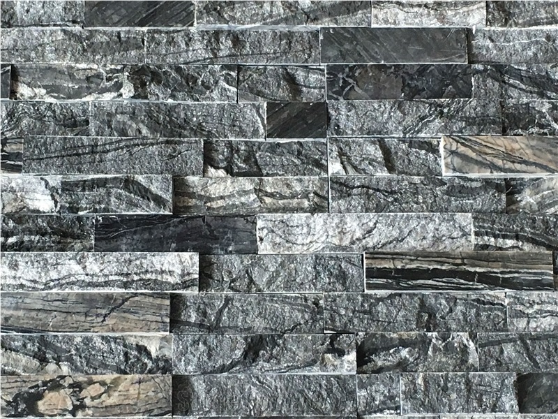 Black Natural Marble Cultured Stone,Wall Cladding Stone, Marble Wall Cladding