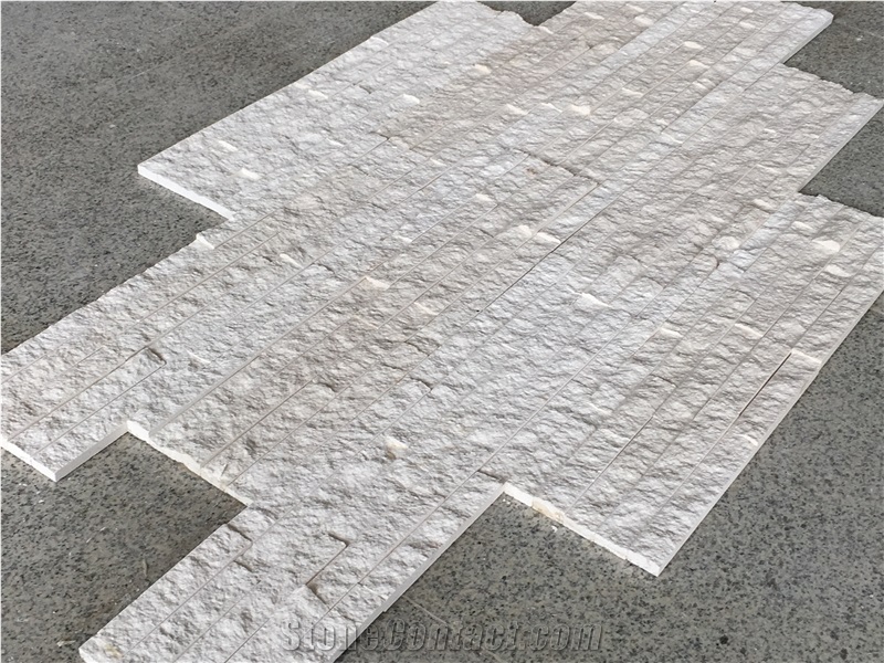 Factory New Design White Marble Natural Stone for Wall Cladding/Ledger Stone