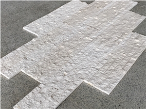 Factory New Design White Marble Natural Stone for Wall Cladding/Ledger Stone