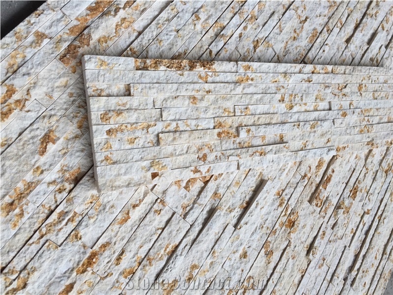 Good Quality and Rustic with Beige Color Natural Marble Cultured Stone Wall Cladding