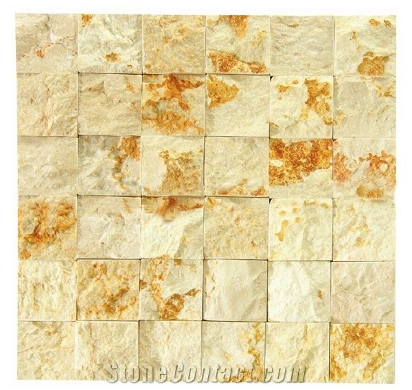 Sunny Golden Marble Sunny Gold Sunny Oro Sunny Medium Sunny Light Sunny Dark Giallo Sunny Marble Giallo Ducale Split Face 50x50mm Marble Mosaic For Wall Background Interior Bathroom From China Stonecontact Com