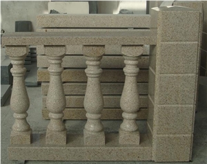 G682 Granite Staircase Rails/Rusty Yellow Balustrades/Desert Gold Railings/Sunset Gold Granite Baluster/Padang Yellow Baluster/ Modern Design Granite Stone Railing for Interior & Exterior Decoration