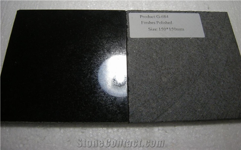 G684 Black Basalt Slabs & Tiles, China Black Pearl Basalt flooring, Absolute Black Countertop & Walling & skirting, Padang Nero, Fujian Black