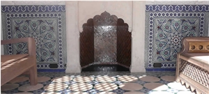 Handcrafted Moroccan Zelij Ceramic Tile