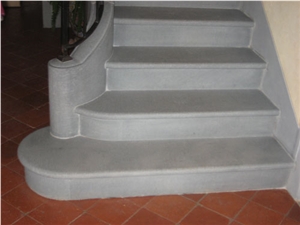 Pietra Di Matraia Honed Staircase Steps, Risers
