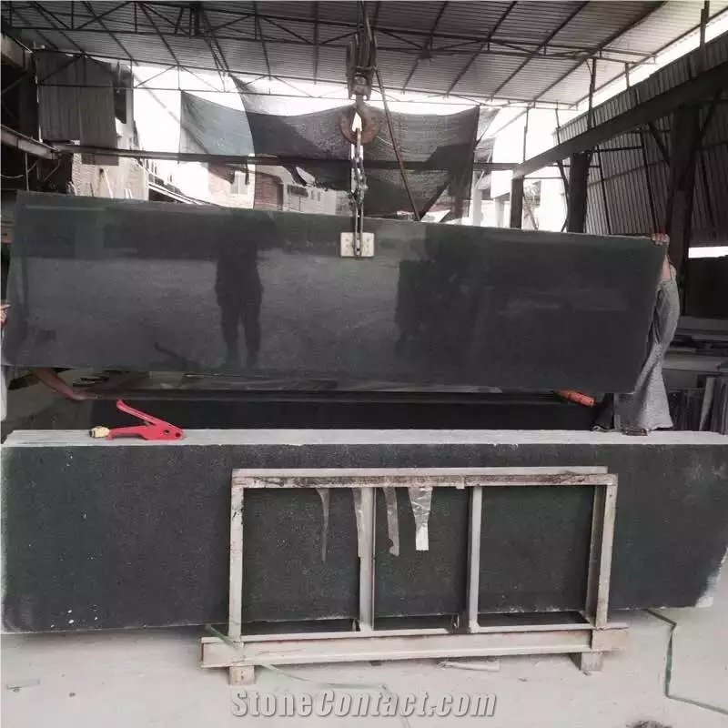270cm up G654 Polished Granite Countertops/Padang Dark Kitchen Countertop/Impala Black Kitchen Bar Top/Sesame Black Kitchen Worktops