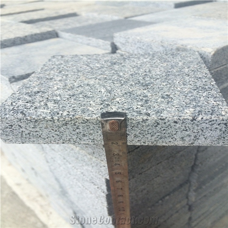 2cm Flamed G654 Granite Paving Stone, G654 G655 G603 Chinese Granite, Sesame Black Granite Driveway Paving Stone, Padang Dark Granite, China Impala Black Granite