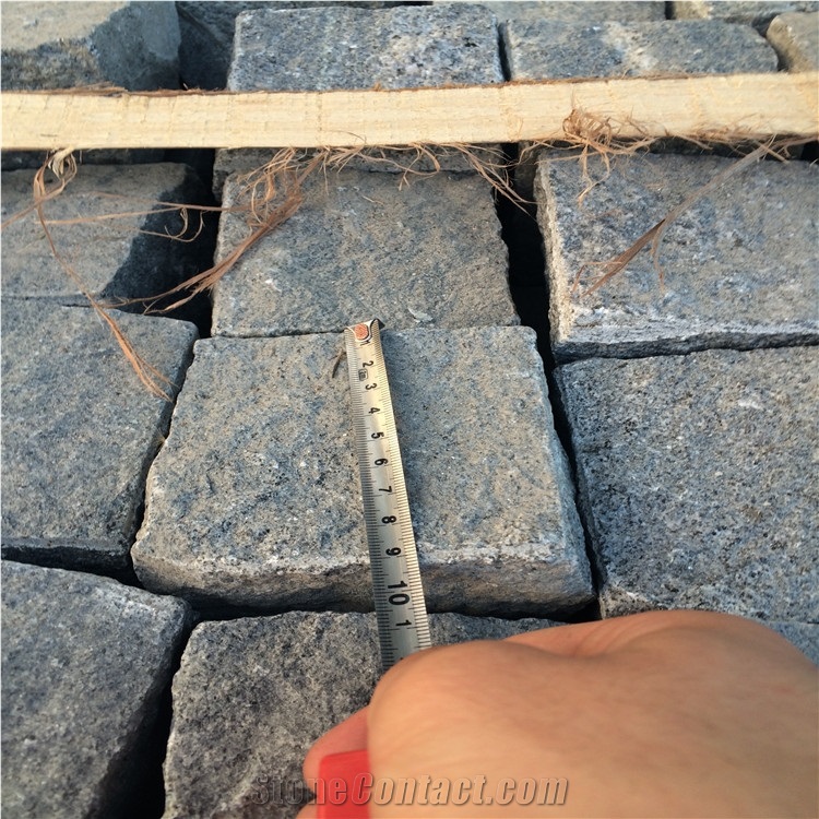 9x9 Cobble Stone/Outdoor Driveway Paving Stone/Cheap G654 Granite Grey Patio Pavers