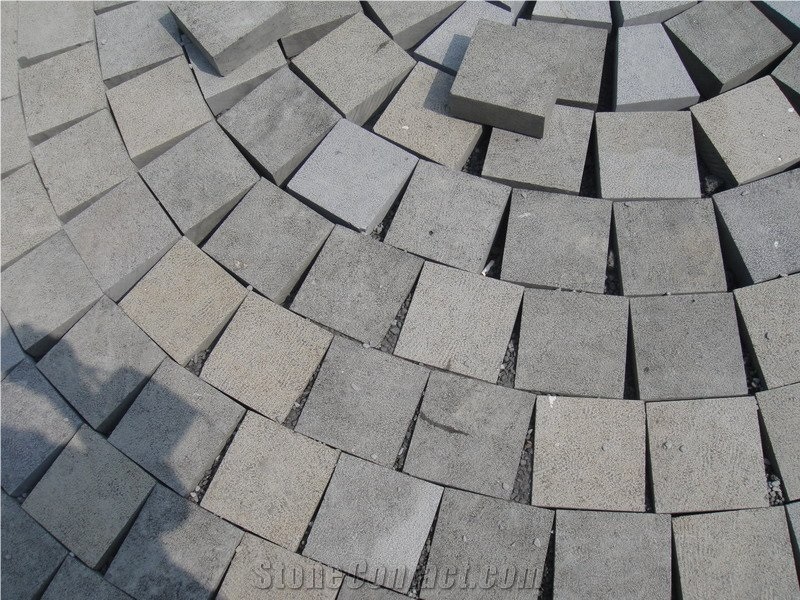 Cube Stone & Pavers Zhangpu Black Granite, Flamed Black Zhangpu Granite Cube Stone, Chinese Granite Driveway Paving Stone