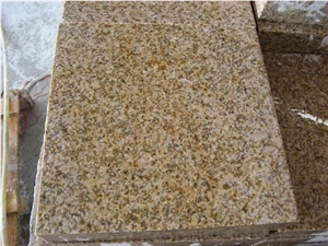 Flamed G682 Granite Tiles & Slabs, Yellow Rust Granite Tiles for Flooring, Fujian Granite G682 Tiles