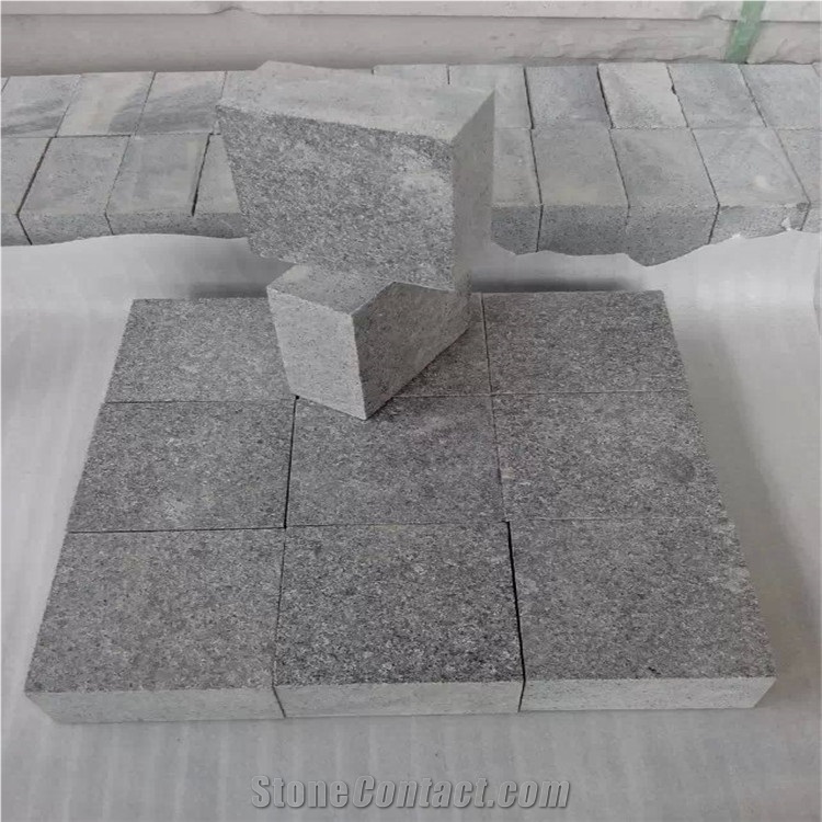 Flamed Surface Cobble Stone/Courtyard Road Pavers G654/Chinese Grey Stone/Patio Paving Stone