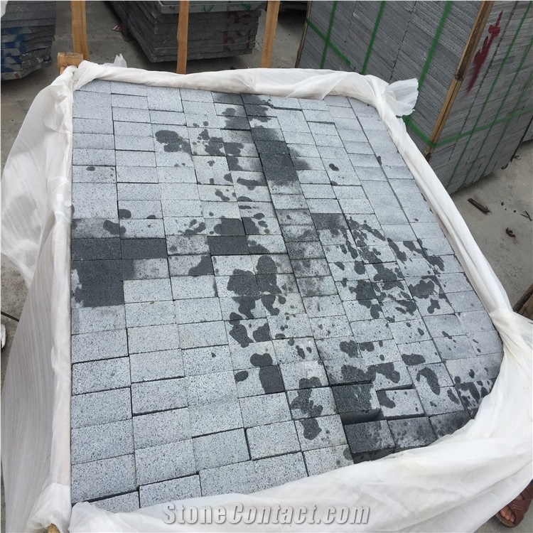Flamed Surface Cobble Stone/Courtyard Road Pavers G654/Chinese Grey Stone/Patio Paving Stone