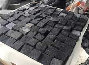 Flamed Surface Cube Stone/10x10cm Granite Chinese G654/Driveway Paving Stone