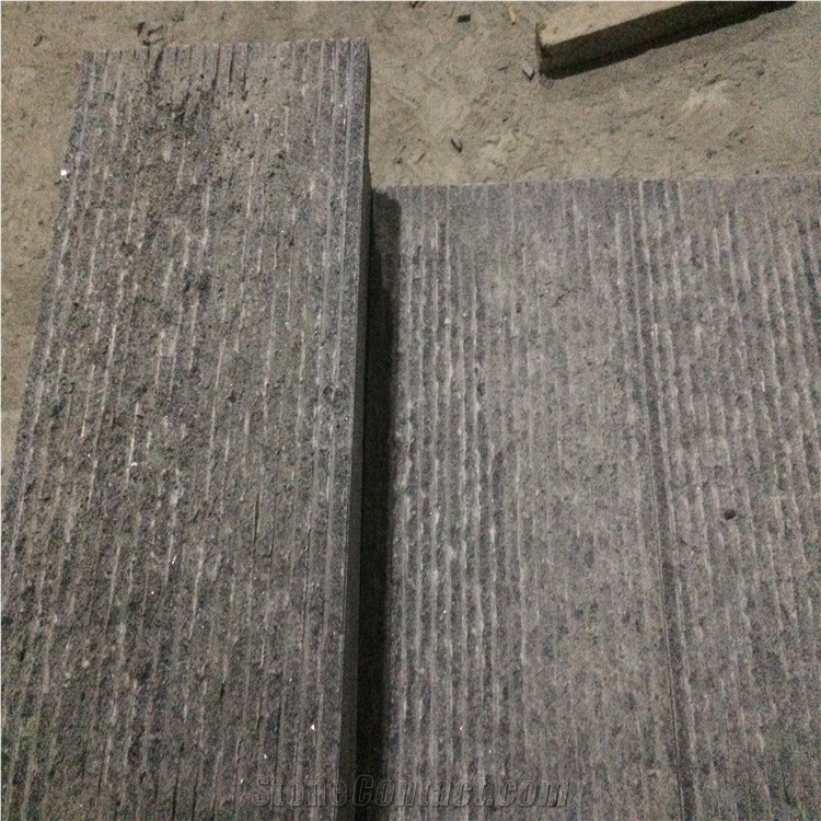 G654 Combed/Grooved and Natural Granite Slabs/Padang Dark Grooved and Natural Granite Flooring/Sesame Black Grooved and Natural Granite Floor Covering/Impala Black Grooved and Natural Granite Tiles