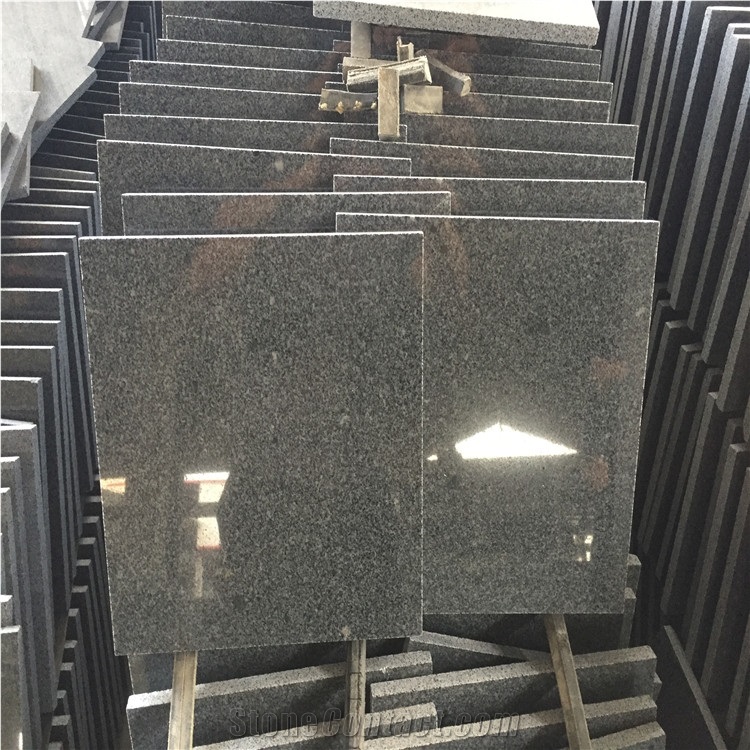 G654 Granite Tile & Slab Polished Sesame Black Chinese Granite Flooring Tiles